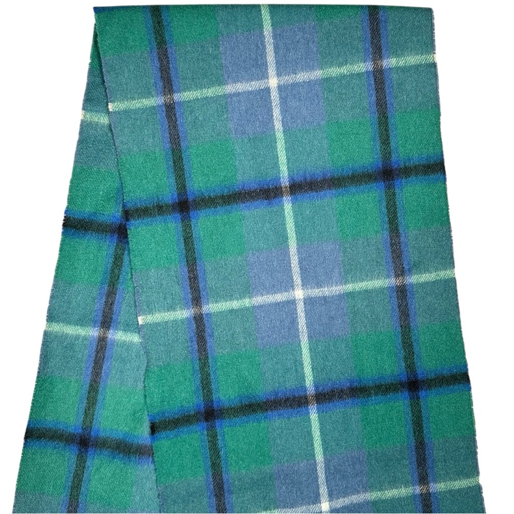 LOCHMERE Plaid Merino Wool & Cashmere Scarf - Picture 3 of 5
